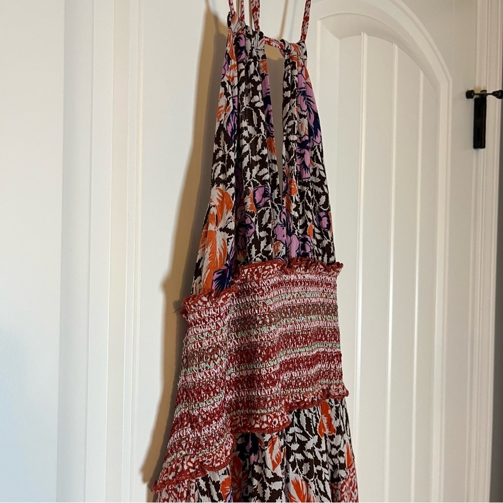 Intimately Free People Gabriela Dress Floral Patchwork Ruffle Spring Size XS - Picture 7 of 14